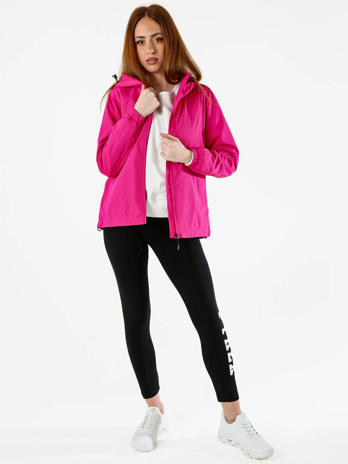 Solada Giacca a vento da donna con cappuccio - fucsia