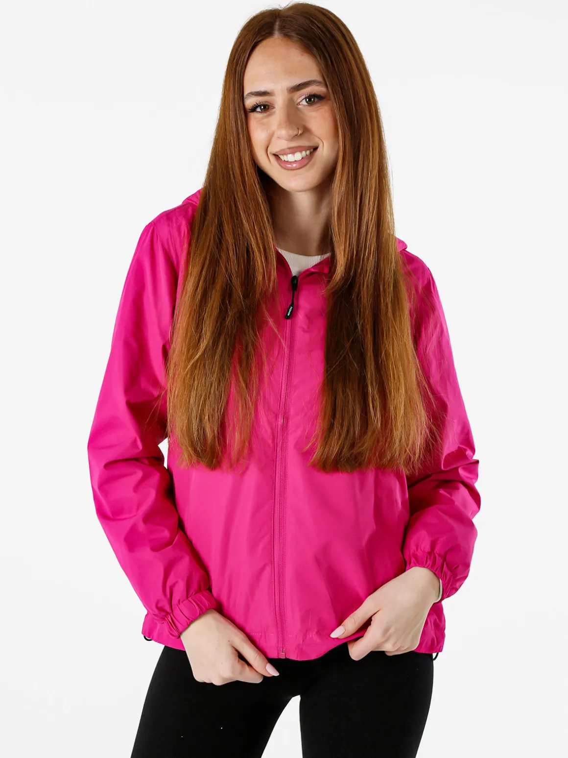 Solada Giacca a vento da donna con cappuccio - fucsia