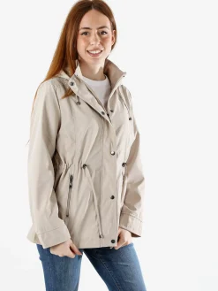 Solada Giacca a vento da donna con cappuccio - beige
