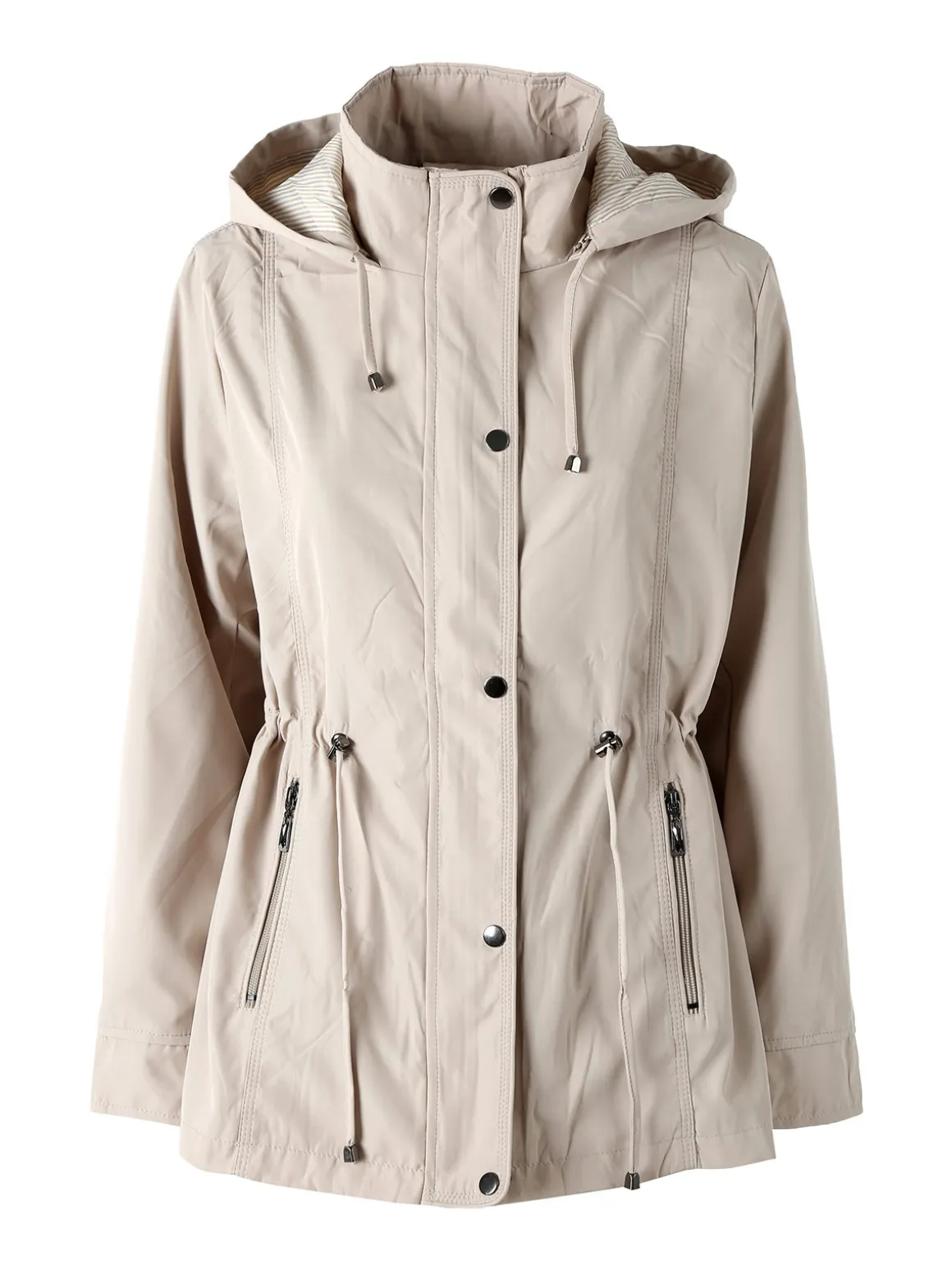 Solada Giacca a vento da donna con cappuccio - beige