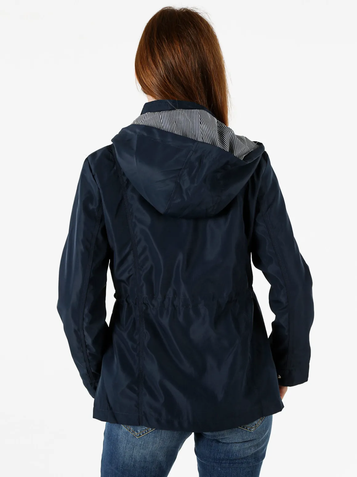 Solada Giacca a vento da donna con cappuccio - blu scuro