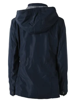 Solada Giacca a vento da donna con cappuccio - blu scuro