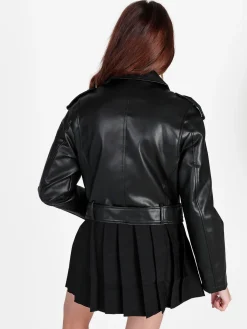 Solada Giacca biker da donna in ecopelle