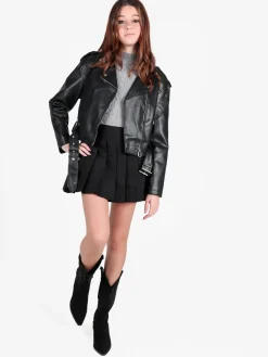 Solada Giacca biker da donna in ecopelle