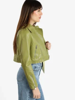 Solada Giacca biker da donna in ecopelle