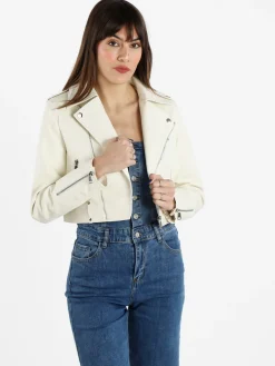 Solada Giacca biker da donna in ecopelle