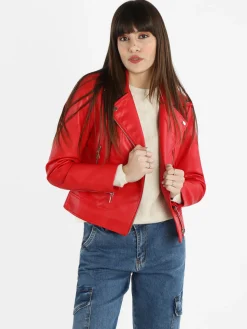 Solada Giacca biker da donna in ecopelle