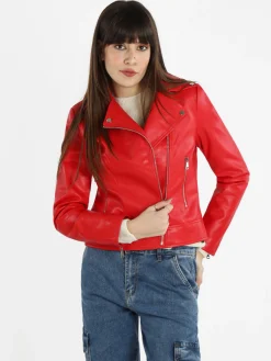 Solada Giacca biker da donna in ecopelle