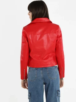 Solada Giacca biker da donna in ecopelle