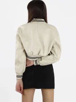 Solada Giacca bomber in ecopelle da donna