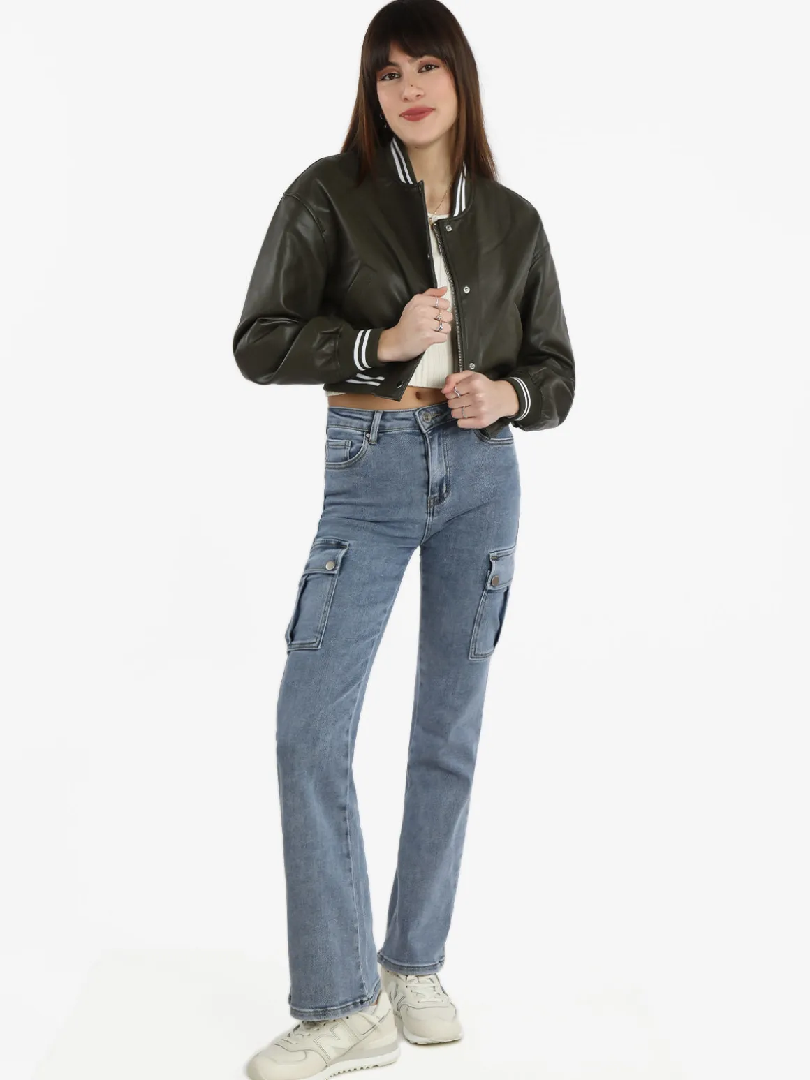 Solada Giacca bomber in ecopelle da donna