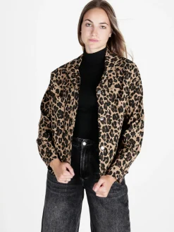 Solada Giacca camicia donna oversize maculata