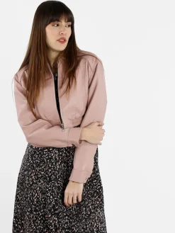 Solada Giacca cropped da donna in ecopelle