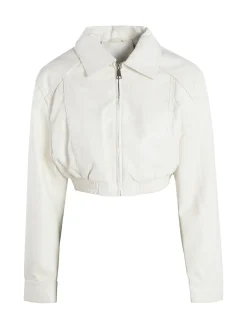 Solada Giacca cropped da donna in ecopelle
