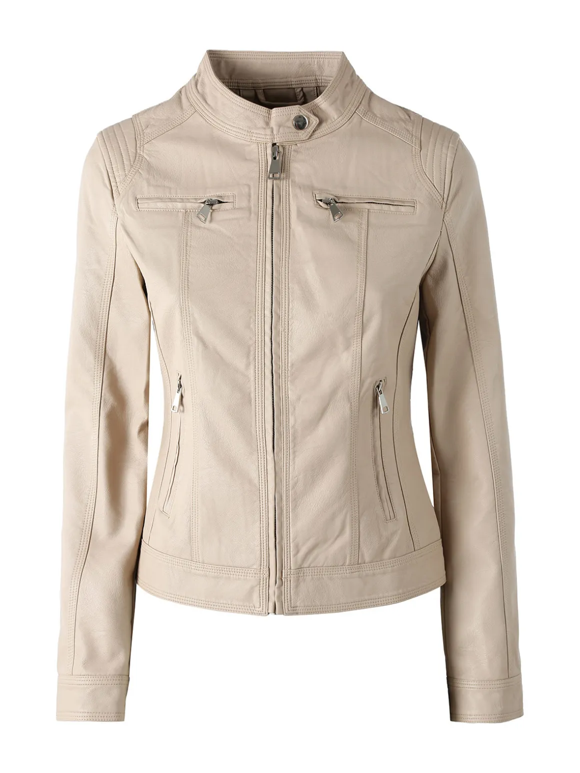 Solada Giacca da donna in ecopelle - beige