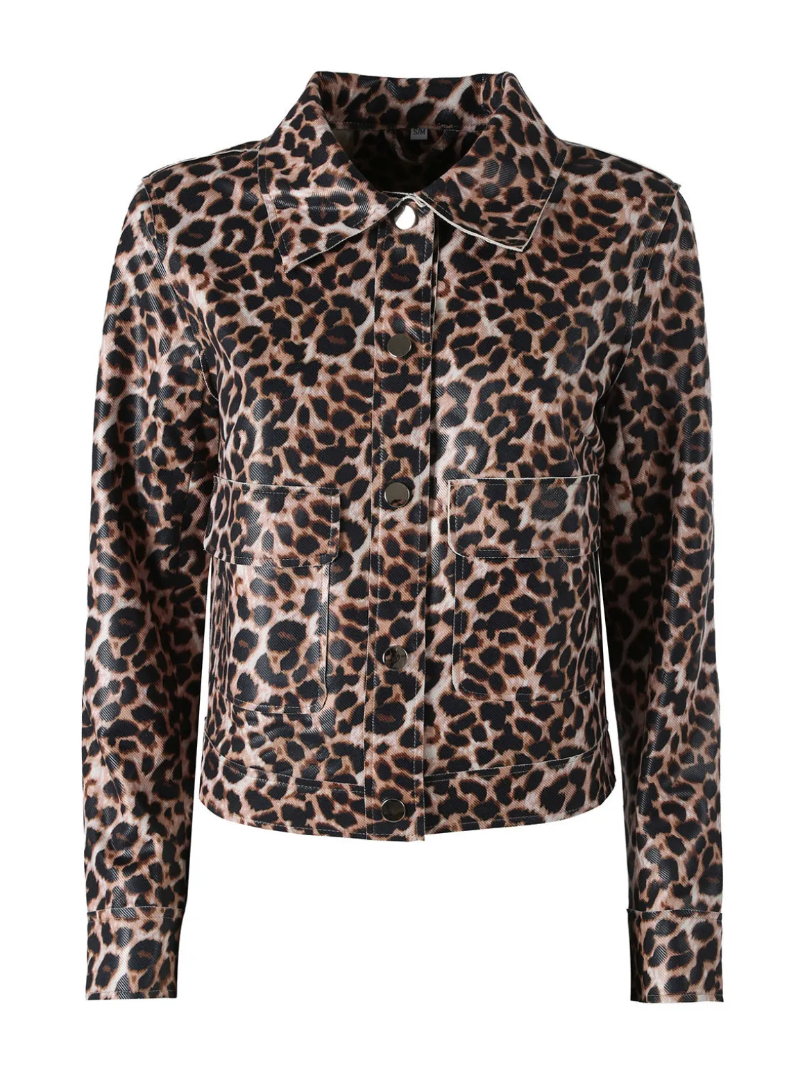 Solada Giacca donna animalier con bottoni - multicolore