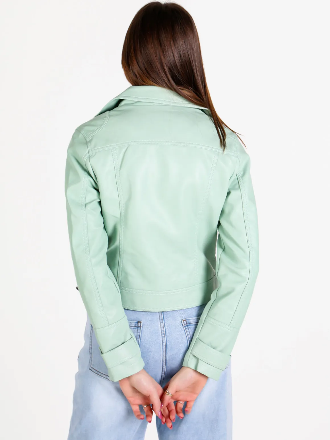 Solada Giacca donna biker in ecopelle