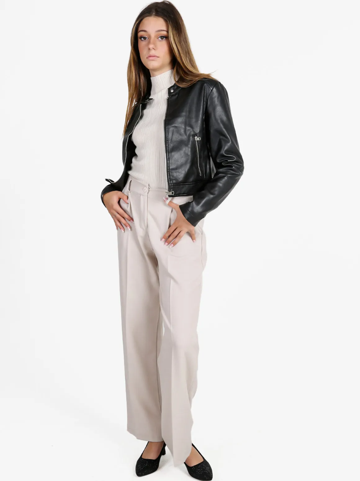 Solada Giacca donna in ecopelle
