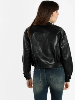Solada Giacca donna in ecopelle con bottoni