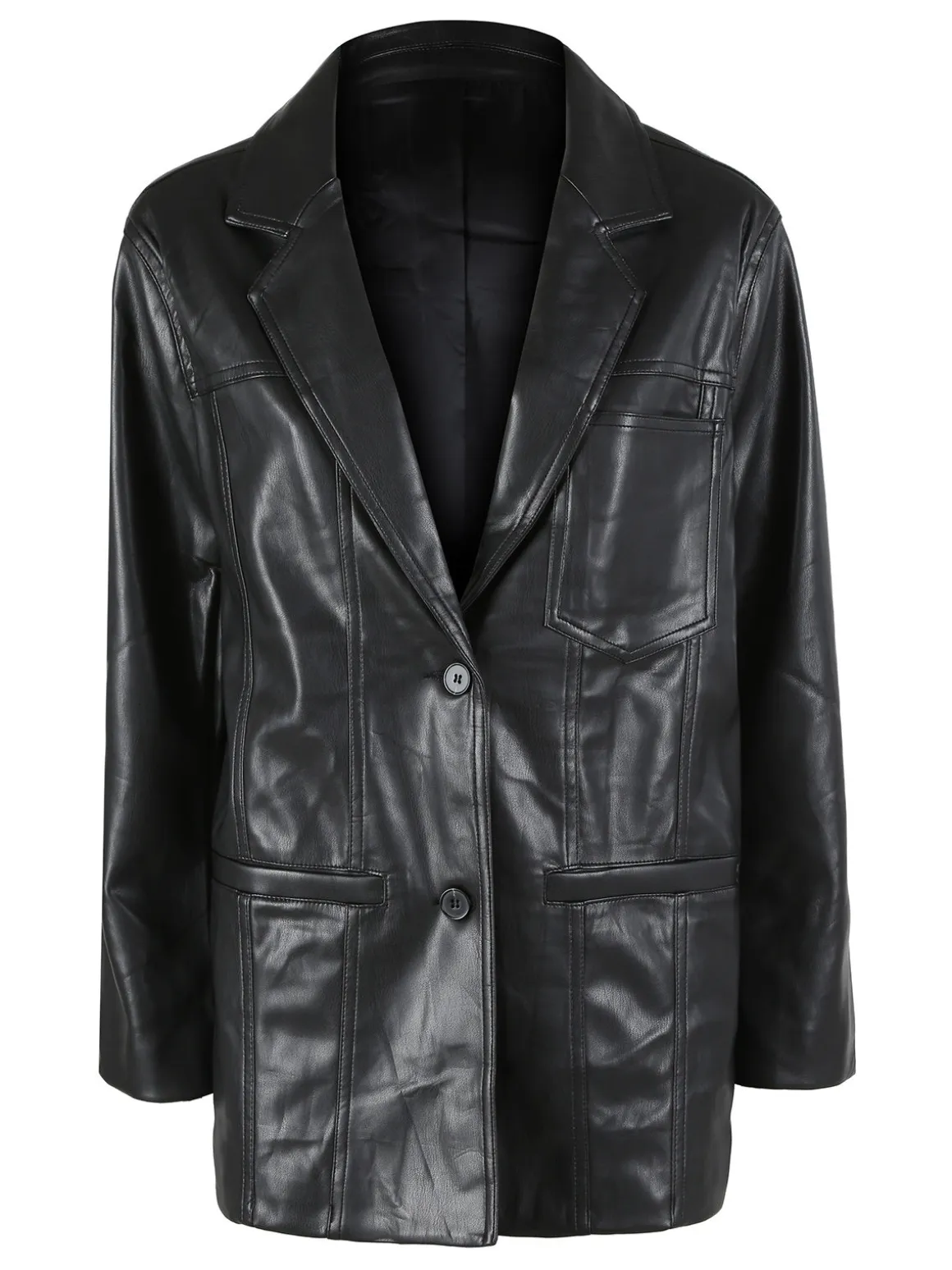 Solada Giacca donna in ecopelle - nero