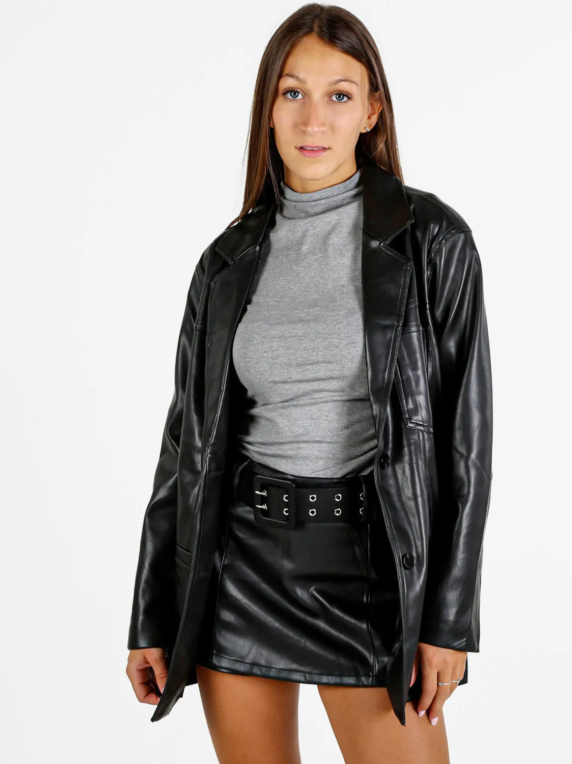Solada Giacca donna in ecopelle - nero