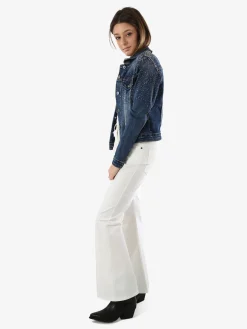 Solada Giacca donna in jeans con strass - jeans