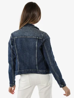 Solada Giacca donna in jeans con strass - jeans