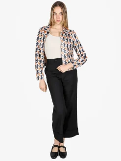 Solada Giacca donna oversize con stampe