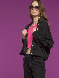 Solada Giacca donna oversize con bottoni e tasche