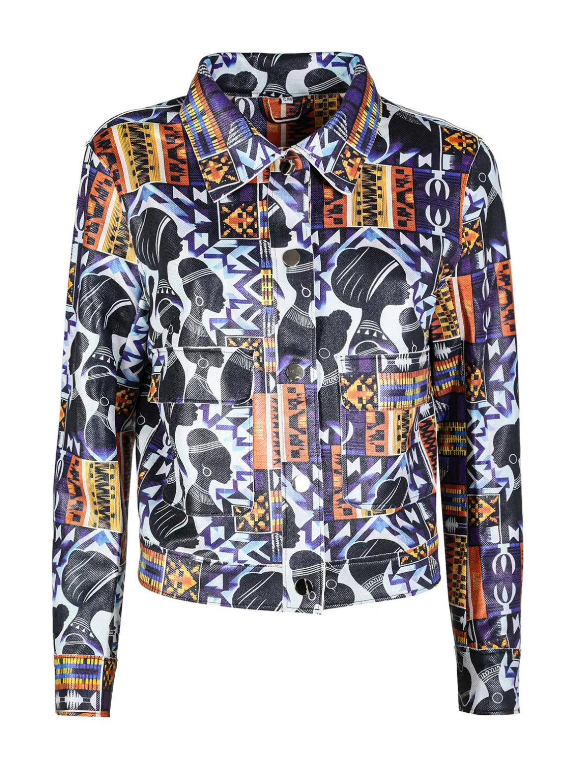 Solada Giacca donna oversize con stampe