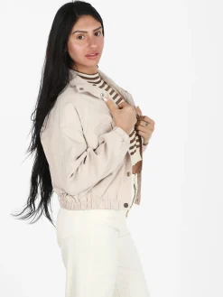 Solada Giacca donna oversize con bottoni e tasche