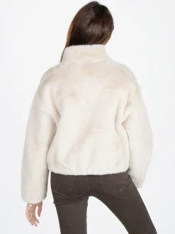 Solada Giacca donna oversize in pelliccia sintetica
