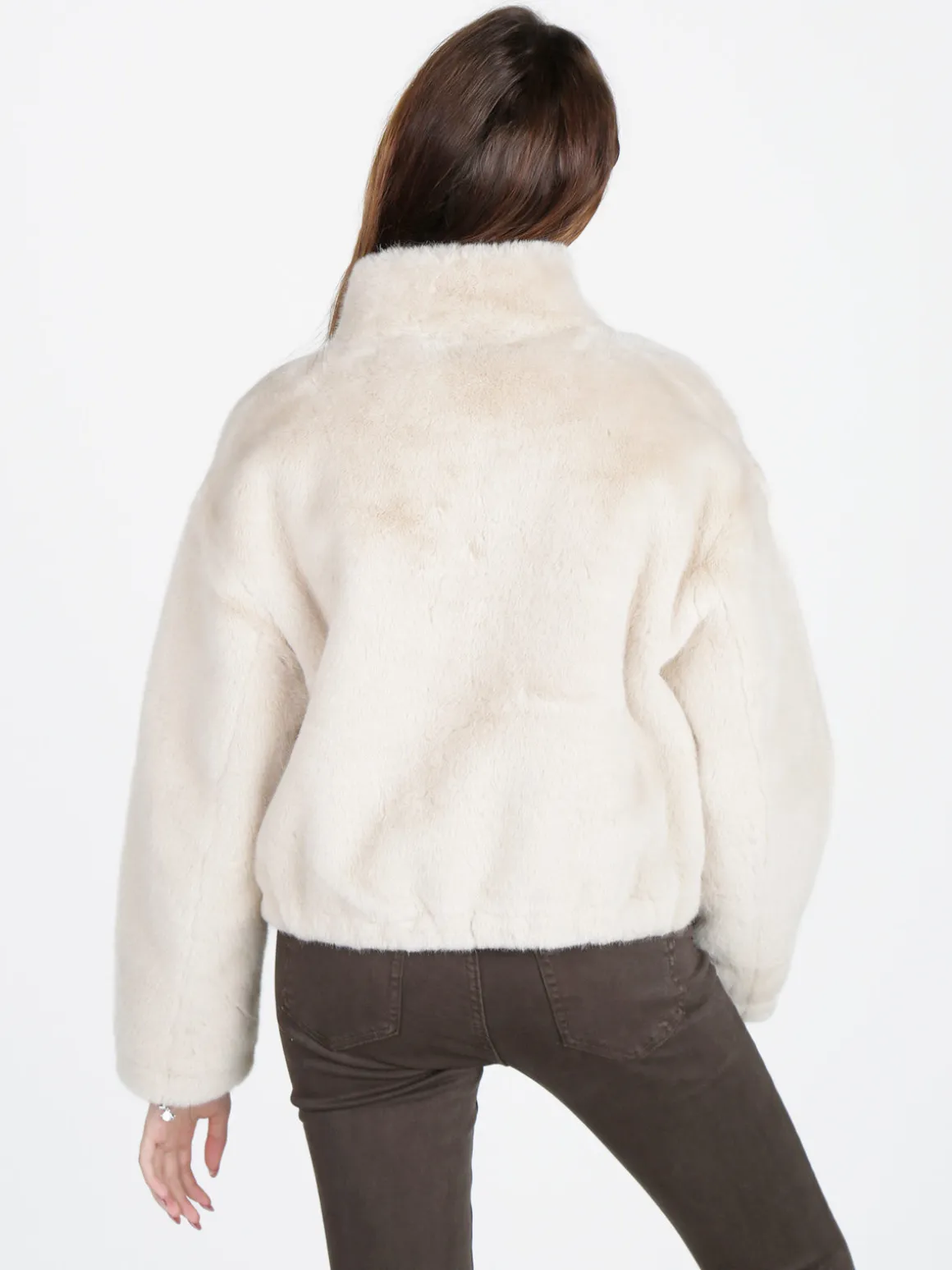 Solada Giacca donna oversize in pelliccia sintetica