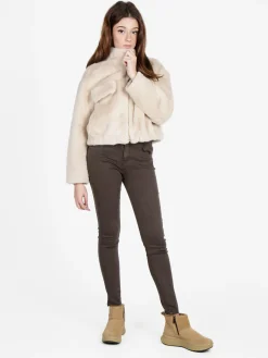 Solada Giacca donna oversize in pelliccia sintetica