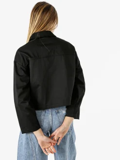 Solada Giacca donna oversize con bottoni - nero