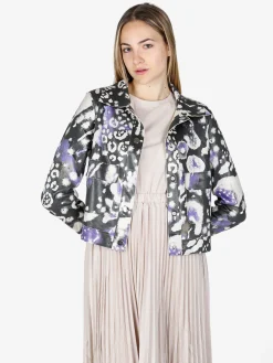 Solada Giacca donna oversize con stampe