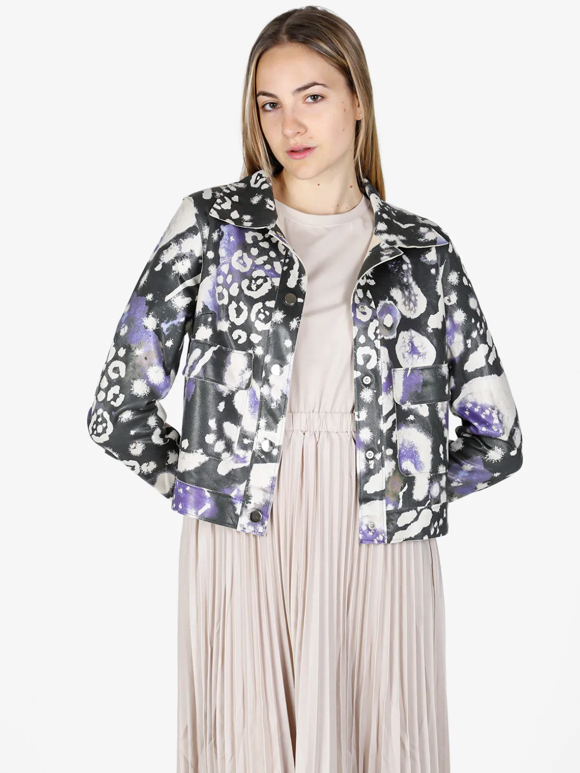 Solada Giacca donna oversize con stampe