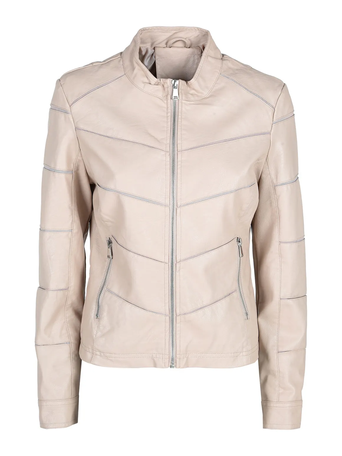 Solada Giacca in ecopelle da donna con zip