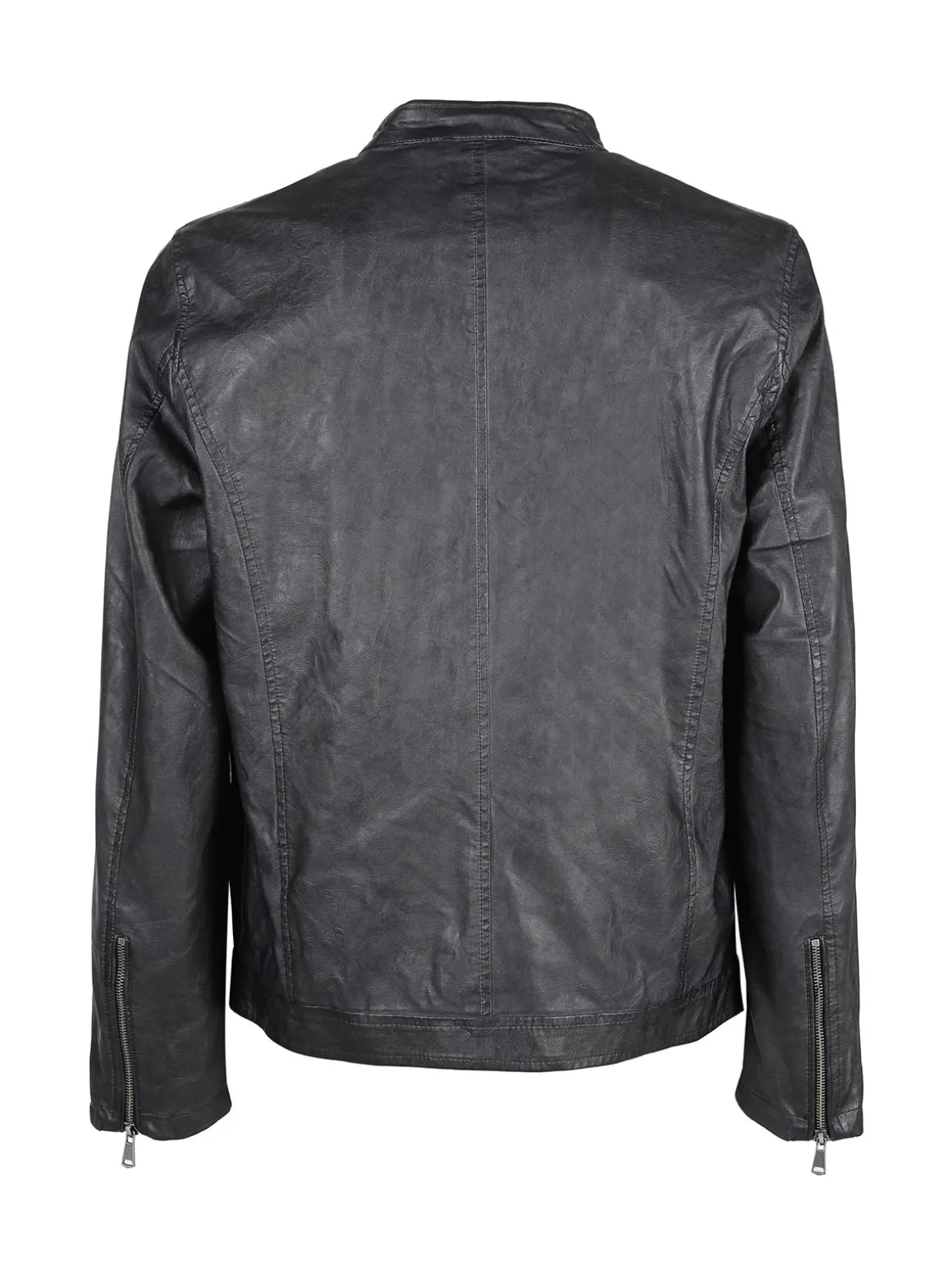 Solada Giacca in ecopelle da uomo con zip