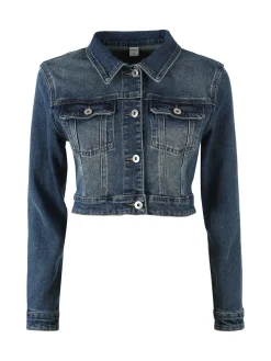 Solada Giacca in jeans cropped da donna - jeans