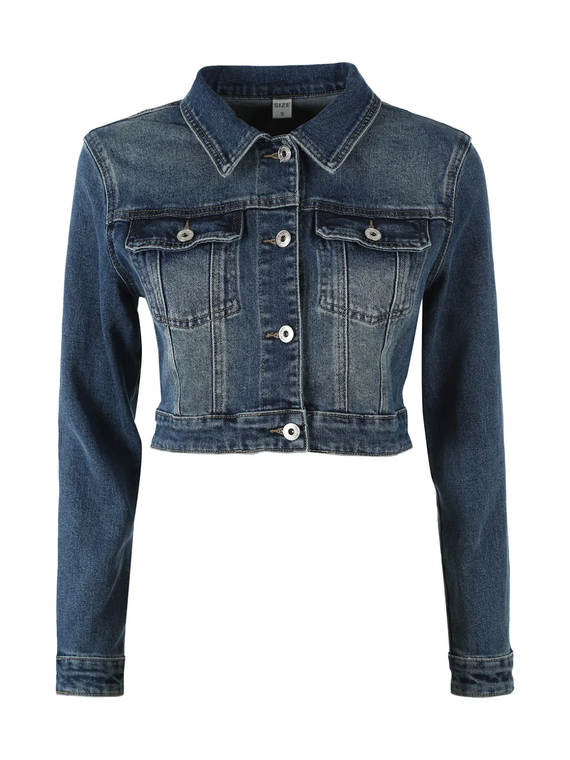 Solada Giacca in jeans cropped da donna - jeans