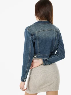 Solada Giacca in jeans cropped da donna - jeans