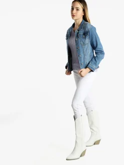 Solada Giacca in jeans da donna taglie grandi