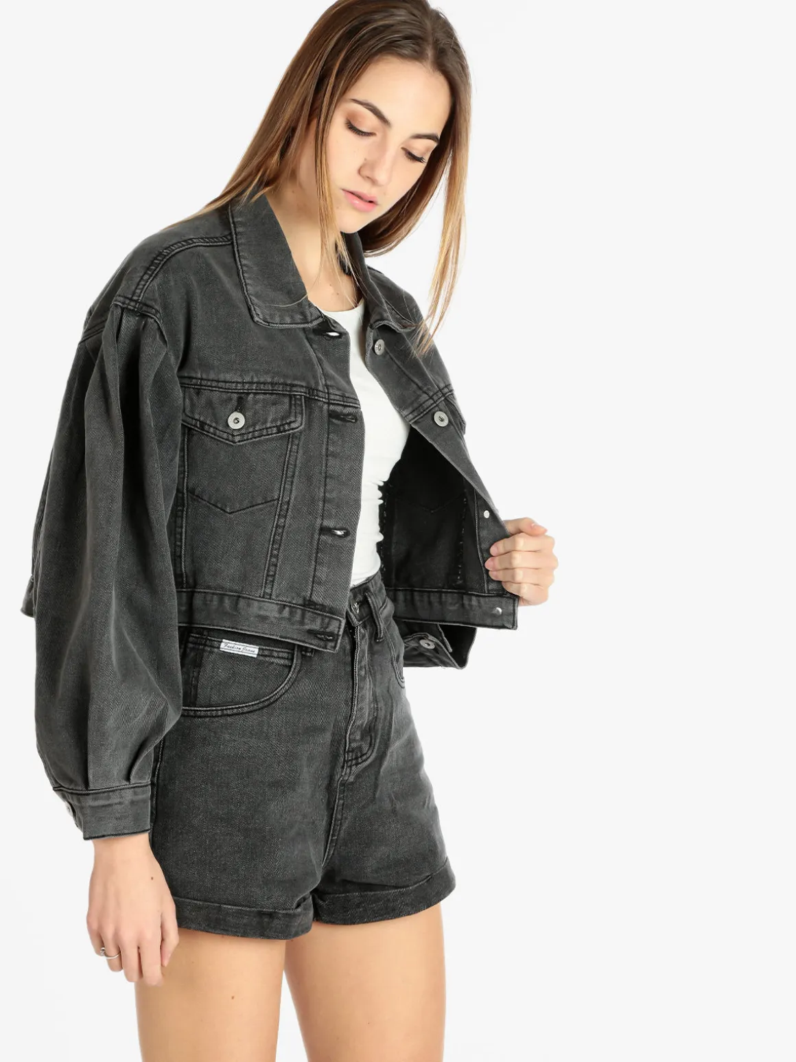 Solada Giacca in jeans donna oversize