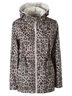 Solada Giacca leggera da donna reversibile con cappuccio e zip - panna