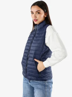 Solada Giacca smanicata da donna - blu scuro