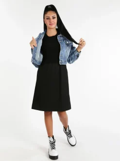 Solada Gicca denim corta con strappi