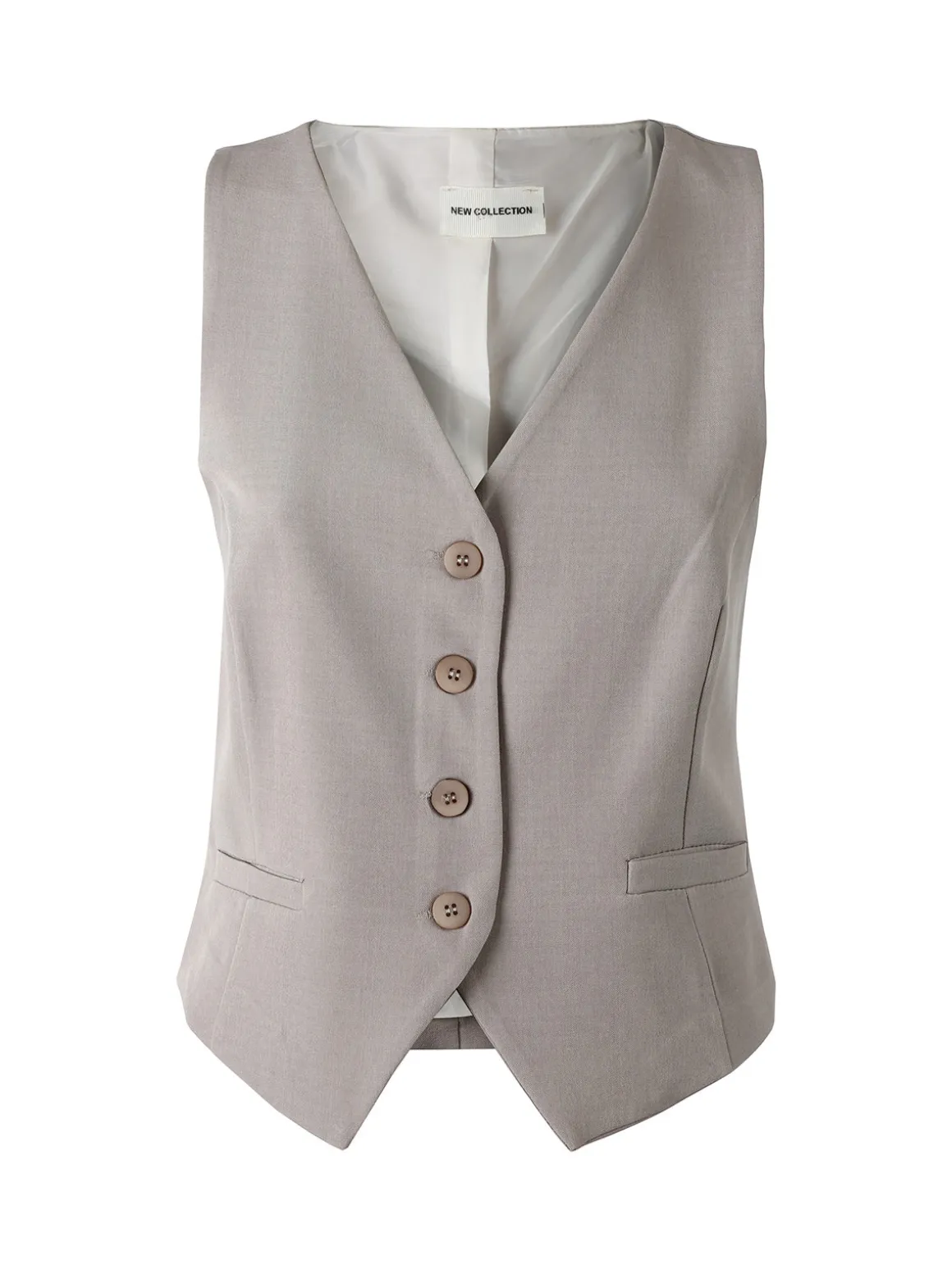 Solada Gilet donna con bottoni - fango