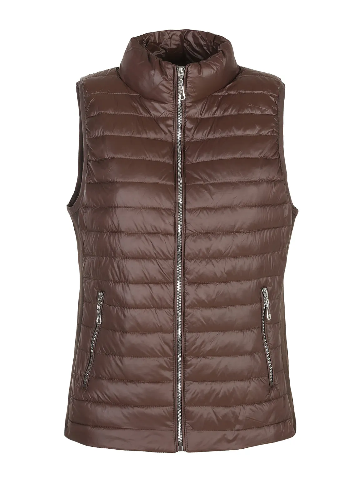 Solada Gilet donna effetto piumino con zip taglie grandi