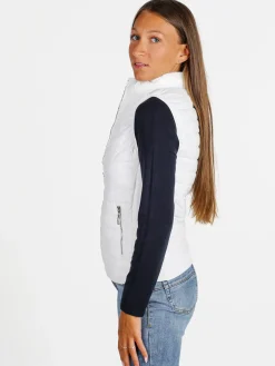 Solada Gilet donna imbottito con chiusura zip - bianco